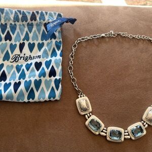 Brighton Silver Necklace with Blue Accents